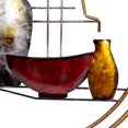 thumbnail image 5 of DecMode Traditional Metal Round Wall Décor, 24"W x 22"H Features Amphora Vase, Bowl and Drinking Bottle Figures, 5 of 10