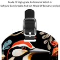 thumbnail image 4 of Square 2Pack PU Leather Woodpecker Cruise Luggage Tag with Privacy Cover and Name ID Tag for Travel Handbags Backpacks Luggage Tags, 4 of 6