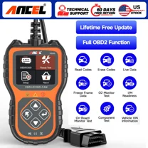 ANCEL AS200 Enhanced OBD2 Scanner, Check Engine Light Code Reader, Automotive Diagnostic Tool EOBD OBDII Code Scanner, Read/Clear Codes, I/M Readiness, Data Stream, Car Code Reader for 12V 16Pin Cars