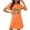 Orange, variant on Sakmal Lightweight Moo Moos for Women Nightgowns Mardi Gras Short Sleeve Carnival Nightwear Graphic Short Ladies Nightgown L