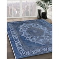 thumbnail image 2 of Ahgly Company Indoor Square Mid-Century Modern Light Purple Blue Oriental Area Rugs, 4' Square, 2 of 6
