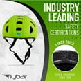 thumbnail image 2 of Flybar Junior Multi-Sport Adjustable Helmet, Biking and Skateboarding, Boys and Girls, Ages 3 to 14, Large, Green, 2 of 6