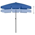 thumbnail image 3 of Sombrilla de playa VidaXL azul celeste rectangular con rejilla de ventilación, 3 of 8