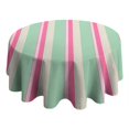 thumbnail image 4 of Fashionable Round Tablecloth 60x60in(153x153cm) – Waterproof Polyester Table Cover with Full Print Design, Wrinkle Resistant & Washable for Kitchen Dining Party Decor, 4 of 6