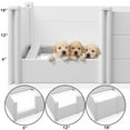 thumbnail image 3 of 48" x 48" x 18" Whelping Box for Dogs and Puppies, Birthing Pen with Rails, 3 of 8