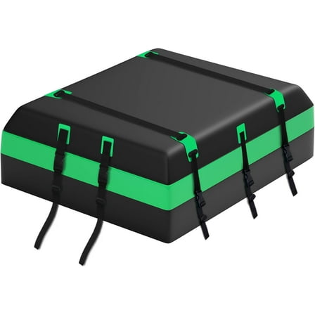 Rooftop Cargo Carrier, Roof Rack Cargo Carrier 100% Waterproof 21 Cubic Feet, Car Top Carrier for All Vehicle with/without Racks, Abrasion Resistant 900D PVC, 10 Sturdy Straps, 6 Door Hooks