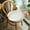 White, variant on Tatami Chair Cushion, Plush Ergonomic Floor Cushion, Round 35x35cm Flock Seat Pad for Dining Office Car Pain Relief Support, White