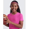 thumbnail image 5 of CRZ YOGA Girls Cloudweight Short Sleeve Athletic T Shirts Active Sports Casual Tees Side Slit Kids Teen, 5 of 6