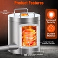 thumbnail image 4 of Yiwa Stainless Steel High-Temperature Propane Foundry Set, Complete 12KG Kit for Jewelry Making and Metalworking, 4 of 7