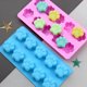 thumbnail image 1 of Juego de 2 unidades de mini (silicona) con estampado de pata de perro, cubitos de hielo, jabón de chocolate, bandeja para velas, molde para fiestas, 1 of 4
