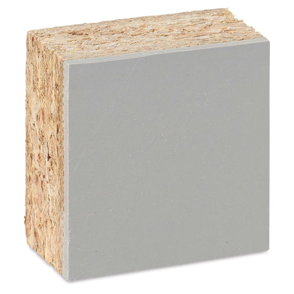Blick Battleship Gray Linoleum - Block, 2" x 2", Mounted