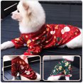 thumbnail image 4 of 2pcs Christmas Cartoon Pet Costume Lovely Pattern Dog Puppy Clothes Apparel, 4 of 6
