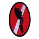 thumbnail image 3 of Parches para planchar con bandera de buceo / Parches bordados para apliques para artes, 3 of 5