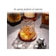 thumbnail image 4 of 2Pz Vaso Giratorio De Vidrio Con Base De Madera Para Whisky Y Cocteles, 4 of 9