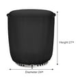 thumbnail image 7 of Waterproof Round Fire Pot Cover Waterproof Barbecue Cover Outdoor Dust Cover, 7 of 7