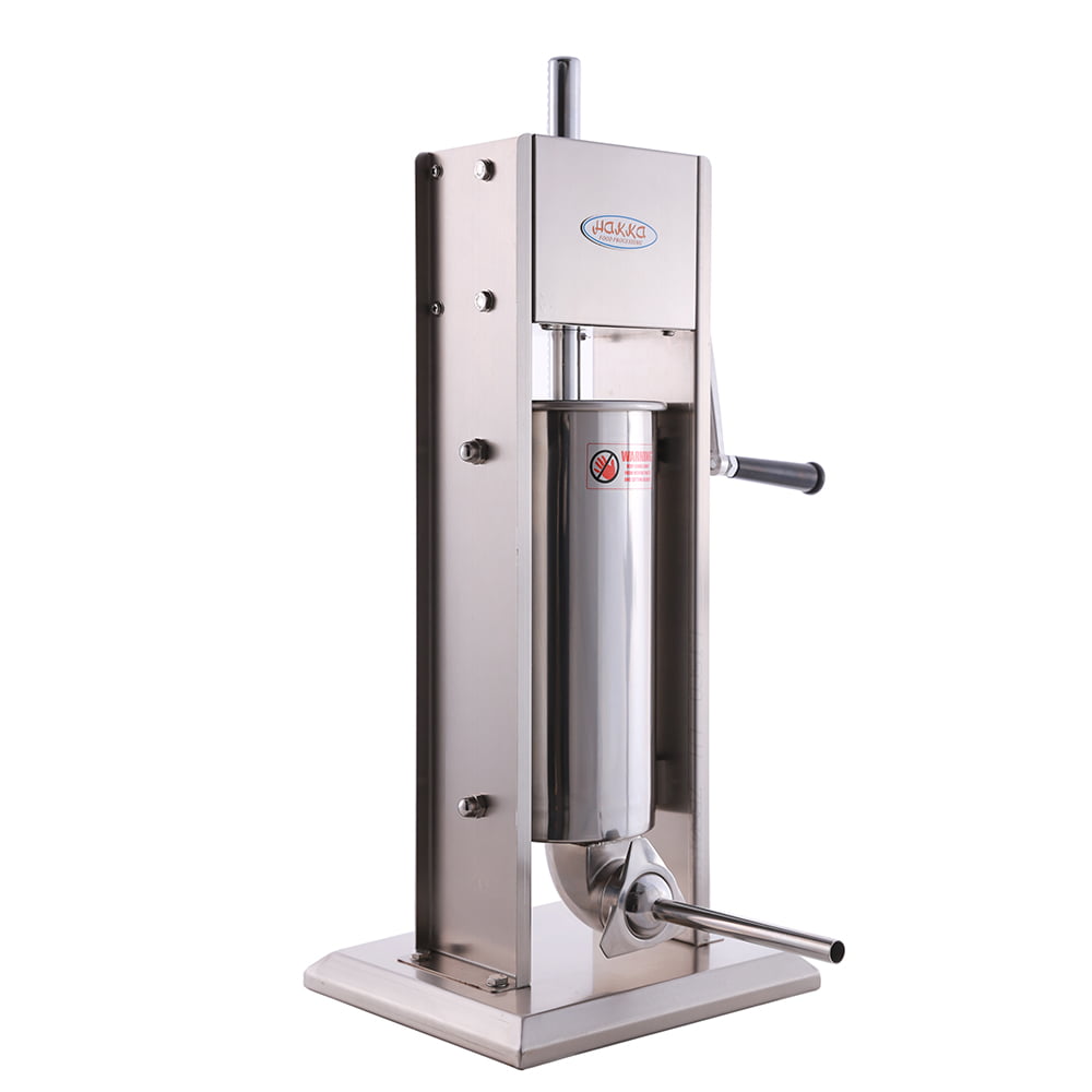 5L Vertical Commercial Sausage Stuffer 11LB Stainless Steel Meat Press 