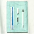 thumbnail image 4 of A5 Cutting Mat Set Self Healing Craft Cutting Board Engraving Plate with Cutter Ruler 12 Replacement Blades for DIY Arts & Crafts Projects Office School Supplies, 4 of 8