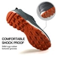 thumbnail image 4 of Zapatos de senderismo HUMTTO impermeables para hombre, senderos de trekking, color gris 8.5US, 4 of 6