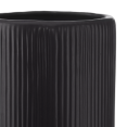 thumbnail image 2 of Bouclair Black Ribbed Floor Vase, 2 of 2