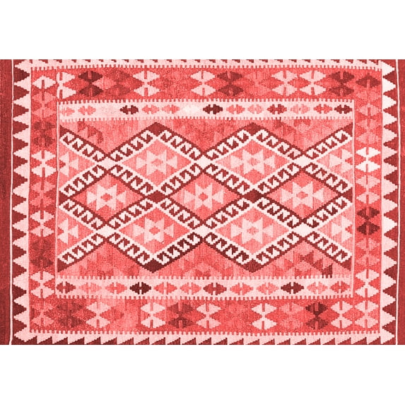 Ahgly Company Indoor Rectangle Southwestern Red Country Area Rugs, 2' x 3'