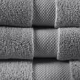 thumbnail image 4 of Madison Park Signature Splendor 6-Piece Cotton Towel Set in Charcoal, 4 of 9