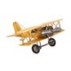 thumbnail image 3 of Biplane Aircraft Figurine Sculpture Collectibles Regalos Modelo de avión de avión artesanía para el estante de entrada Desktop de oficina en el hogar Amarillo, 3 of 8