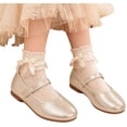 thumbnail image 2 of OGLCCG Girls Dress Shoes Kids Mary Jane Ballet Flats Round Toe Hook and Loop Non Slip Sole Princess Shoes for Birthday Party Size 4-11, 2 of 6