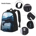 thumbnail image 3 of Balery Blue Thunder Storm Dragon Mochila Escolar 3 en 1 para Niños - Mochila Resistente con Lonchera Térmica y Estuche - Mochila Escolar para Niños y Niñas, 3 of 7