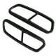 thumbnail image 3 of Reemplazo negro brillante de acero inoxidable con embellecedor de punta de escape cuádruple para A6 C7 2016-2018, 3 of 5