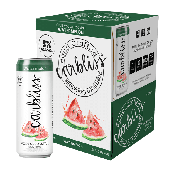 Carbliss Watermelon 4pk Can
