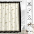 thumbnail image 3 of HXLB Traditional Chinese Style Shower Curtain Waterproof Bathroom Shower Curtain 72" X 72" with Hooks, 3 of 7