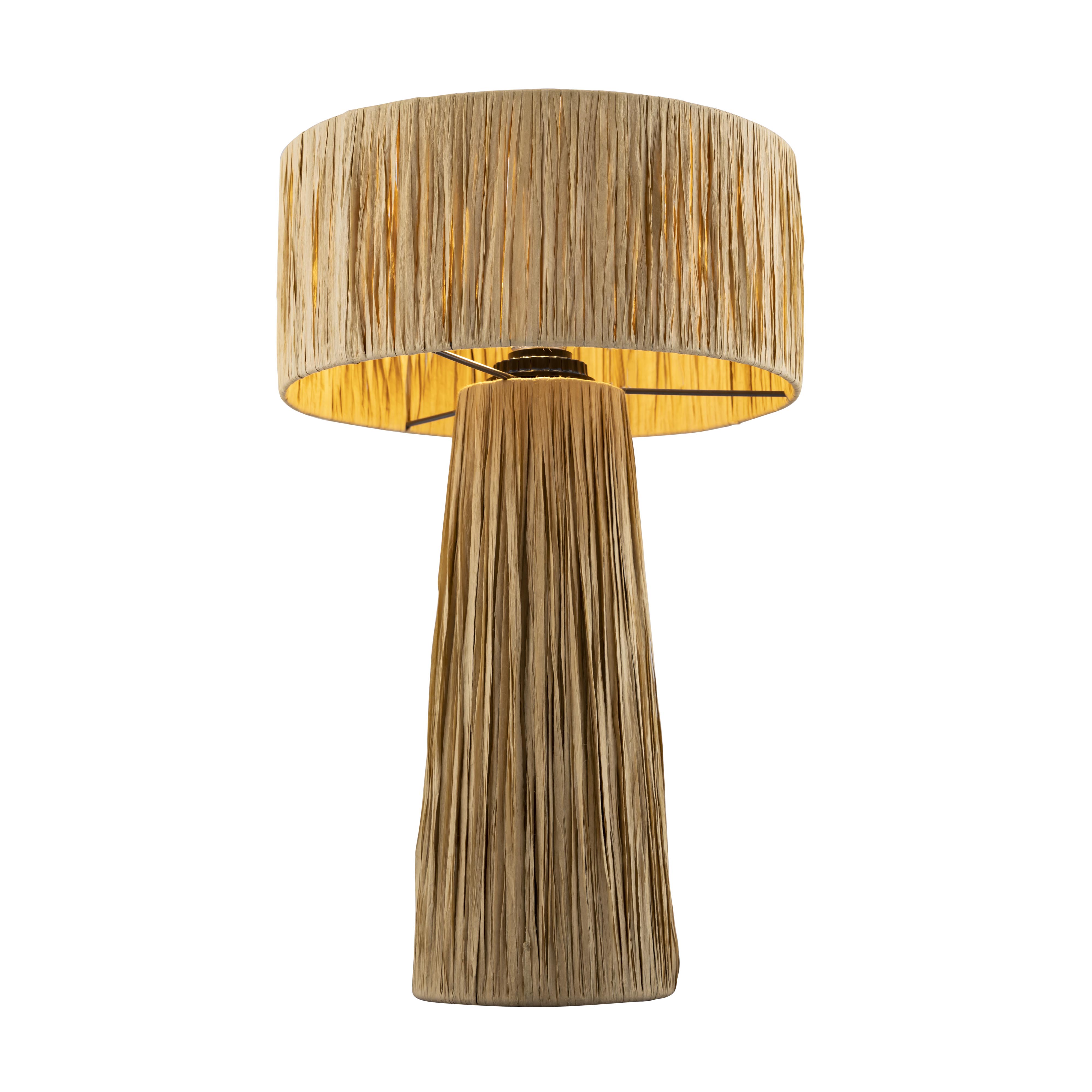 Shelby Rafia Natural Table Lamp - image 5 of 8