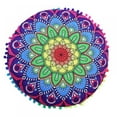 thumbnail image 2 of 17 Inch Floor Pillows & Cushions Decorative Hippie Mandala Pouf Pillow Seating Meditation Cushion Bohemian Throw Cover Large Boho Ottoman Case Pillowcase for Couch Round, 2 of 4