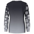 thumbnail image 4 of Christmas Sweatshirts for Women Plus Size Long Sleeves Color Tunic Tops Crewneck Hoodless Tunic Tops Casual Sweatshirt, 4 of 5
