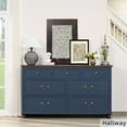 thumbnail image 6 of Joaxswe 7 Drawer Dresser for Bedroom, 54" Wide Dresser Organizer Chest of Drawers for Nursery Dark Blue, 6 of 7
