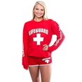 thumbnail image 2 of LIFEGUARD Official Ladies Red Crew Neck Sweatshirt, 2 of 3