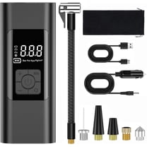 Tire Inflator Portable Air Compressor, 150psi Cordless Air Pump for Car Tires, Digital Pressure Gauge, Automatic Shutoff