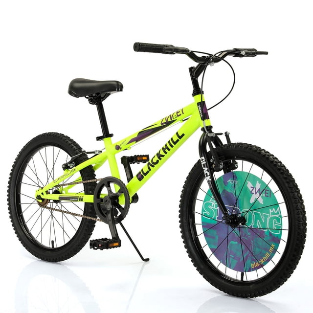 Bicicleta Infantil Blackhill Rodado 20 Tipo MTB Color Verde Fluorescente