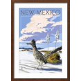 thumbnail image 2 of Art.com New Mexico - Roadrunner Scene Art Print by Lantern Press, Brown Frame Wall Art, 17" x 23", 2 of 5