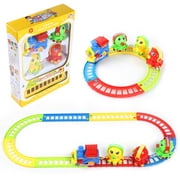 12 Pieces Kids Toy Train Animal Friends Realistic Sounds Musical Set