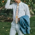thumbnail image 4 of Watercolor Artistic Floral Tie & Skinny Tie Design: Lightweight and Comfortable, Ideal for Everyday Wear, 4 of 6