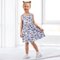 thumbnail image 7 of Girls Dress Plaid Bow Cherry Sleeveless Dress for Girls Hem A-Line Casual Sundress, 7 of 7
