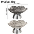 thumbnail image 3 of Elevated Pedestal Clear Plastic Fruit Serving Bowl, Raised Base Decorative Dessert Display Tray, Multipurpose Snack Holder for Home Dining Table Wedding Banquet, 3 of 5