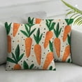 thumbnail image 2 of COMIO Carrots Cartoon Pattern Pillow Covers Cute Easter ThrowPillow Covers Decorative Square Pillowcase Protector Cushion Case for Sofa Couch Bed Pillow Pillowcases&nbsp;2pc, 2 of 6