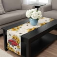 thumbnail image 4 of Spring Yellow Sunflowers Table Runner 72 Inches Long, Farmhouse Car Bees Country Kitchen Coffee Dining Table Decoration for Home Party Birthday Wedding Home Decor 18x72 Inches, 4 of 8