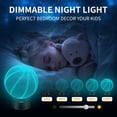 thumbnail image 3 of Basketball Night Light, BASSI 16 Colors Changing Touch/Remote Basketball 3D Illusion Lamp, 3 of 6