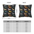 thumbnail image 2 of Pofeuu Plaid Dachshund Print Double-sided plush pillowcase Square Throw Pillow Covers Pillows Cover for Living Room Bedroom Sofa Couch Cushion Cover（No pillow core）-18"x18", 2 of 7