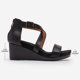 thumbnail image 2 of Sandalia DREAM PAIRS Nini-2 Negra con Punta Abierta y Cuña Talla 8.5 US, 2 of 6