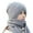 Grey, variant on HUANLEDASH Women Winter Hat with Integrated Long Scarf Thick Warm Knitted Windproof High Elasticity Full Protection Outdoor Travel Cold Weather Cap