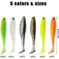 thumbnail image 3 of Fishing lure 8cm Gäddrag 30's Soft Paddelstjärtar 6-Poly (FMY), 3 of 4